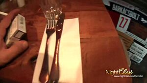 dirty black slut gives outdoor blowjob and cumshot