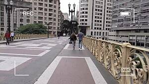 Novinha safada encontra ator pornô na rua leva pra casa e se acaba na pica - venusss e tony tigrão