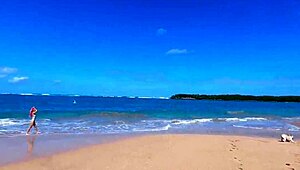 Pissing Outdoors Feels So Good with Big Blonde Tits Exposed