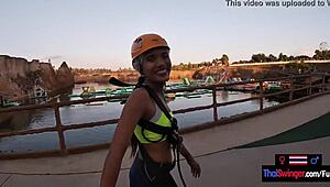 Asian teen's wild waterpark fun turns into hardcore sex.