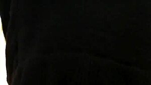 strip tease out her sweats in public bathroom