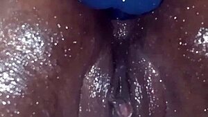Oiled ass gets pounded in intense anal assfucking and masturbation scene