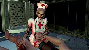 The Halloween Nurse in Hospital Costume
