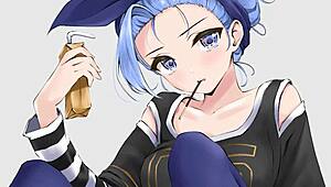 Minah Blackmails You in Hentai JOI with Sneakers and Socks