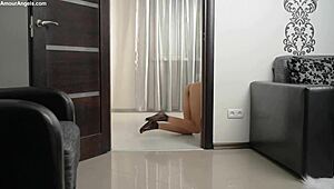 i watch maggy strip her clothes, pretty teen teasing