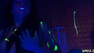 Brunette milf audrey bitoni fucks shaved pussy