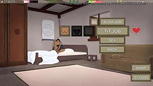 i can't stop watching this anime maid with her giant milky boobs lactating all over the place, it's driving me crazy with desire