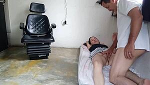 Jumping Neighbor's Wall to Fuck His Wife in Bold Doggystyle and Cowgirl Session