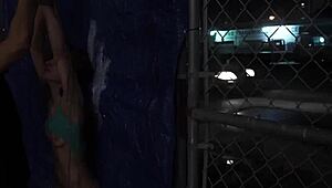 Extreme DP GANG BANG rough outdoor public FUCK-FEST with Anya Olsen