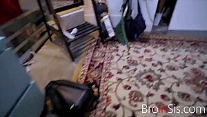 step brother gets fucked by girlfriend and sister in pov fantasy