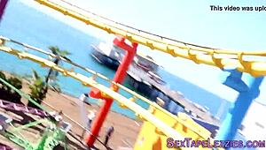 Look at these brunette lesbians filming their intense face riding session!