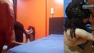 Latina MILF Craves Young Cock for Quick Bathroom Fuck and Creampie