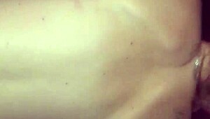 Big cock stretches tight pussy leading to creamy creampie explosion