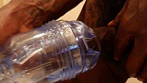 Hallelujah johnson uses fleshlight for intense personal pleasure session