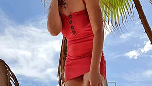 Sexy Teen Extreme Masturbation On Beach, Holy Hell!