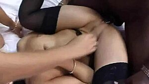 Colombian threesome with deepthroat and big ass action