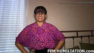 Mistress trains your ass with massive dildos in femdom POV session