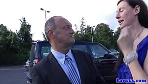 Wow, this classy MILF in uniform is getting her pussy fingered so good!