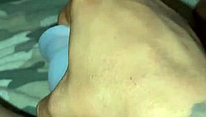 Stuffing Pierced Pussy with Pretty Dildo