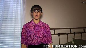 Mistress trains your ass with massive dildos in femdom POV session