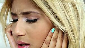 Is that black bdsm teen 18+ getting fucked hard while deepthroating that cock?