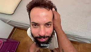 Bearded man sucks 41 cocks in 14th and 15th blowjobs complete video