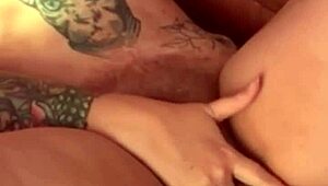 Sensual self-pleasure on the sofa