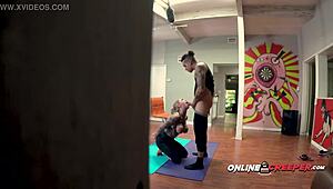 Karma gives creepy Bruno a massage, but wow, he ties her up tight!