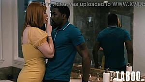 Isiah Maxwell with Lauren Phillips and Madi Collins in hardcore POV teen blowjob