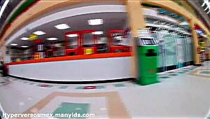 Daniela Flashes Pussy Outdoors In Supermarket!