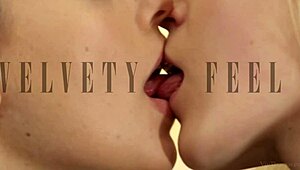 lorena garcia and sweet cat kissing passionately