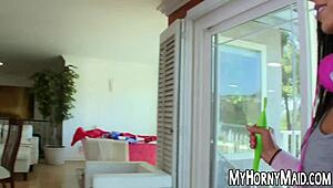 'big breasted maid spreads legs for hard anal drilling, take my big cock'