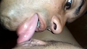 she chains me as a princess, her tongue pleasures my swollen latina vagina deeply