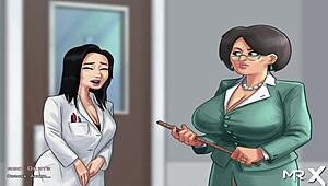 in summertime saga, watch this babe take a very deep throat, anime style?