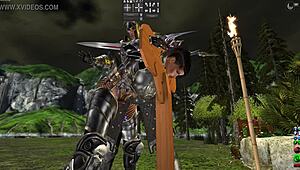 lonely knights get spanked and fucked hard with big tits and ass!