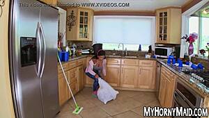 'big breasted maid spreads legs for hard anal drilling, take my big cock'