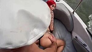 ariel fucks the captain with her tight pussy in athletic session