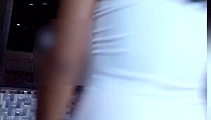 Pretty mexican flaquita's ass punished with spanks and filled with cum