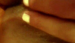 morning masturbation leads to ebony babe squirting orgasm