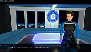 Futanari thugs dominate heroes in street fucking scene