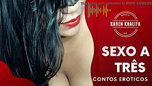 these three erotic sex tales are complete on red in brazilian style