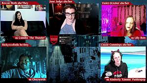 Horny Goth Judge Jane Dominates Monster in University Roleplay!