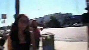 black guy gets blowjob from african girl in interracial porno