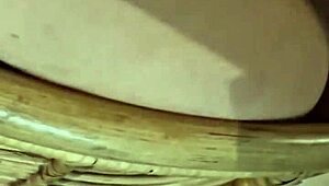 French brunette teen masturbates with wild desire!