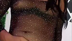 Ts Angelique's Custom Video Builds to Intense Orgasm and Cumshot