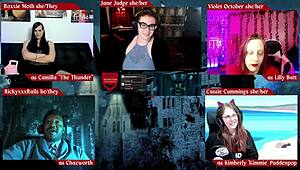 Horny Goth Judge Jane Dominates Monster in University Roleplay!