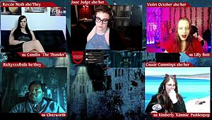 Horny Goth Judge Jane Dominates Monster in University Roleplay!