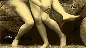 My secret life features a vintage threesome with antique lesbian group action