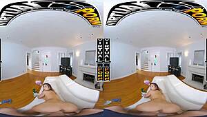 this virtual doggystyle collection features robbin banx, kira perez, and caitlin bell in pov scenes