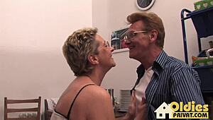 old couple shares simple moments together